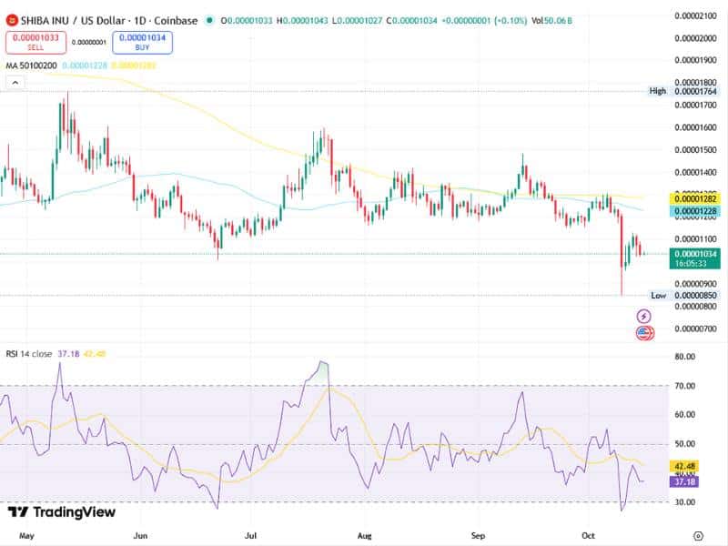 shiba inu shib market strength 2025 tradingview chart