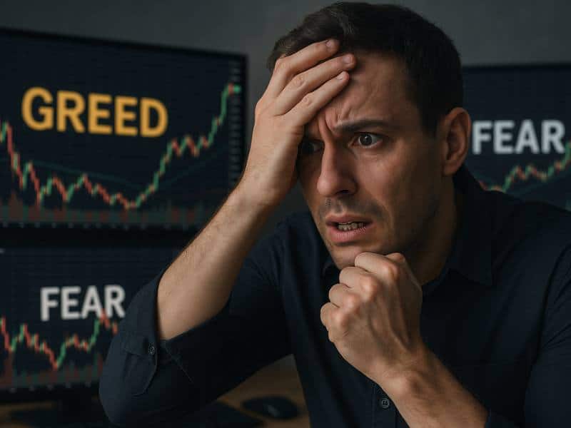 crypto trader emotions fear greed