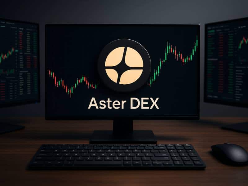 aster dex trading desk logo monitors