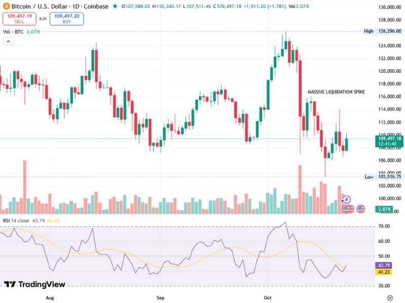 bitcoin liquidation volatility analysis 2025 chart