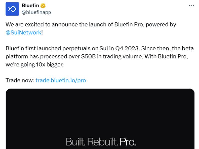 bluefin blue twitter announcement sui network