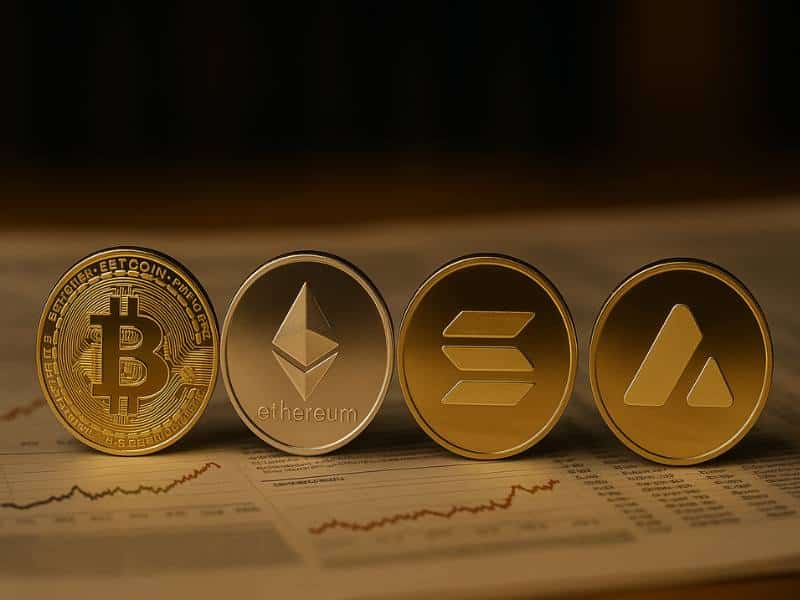 crypto outlook late 2025 bitcoin ethereum solana avalanche