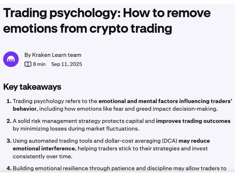 crypto live trading psychology risk warning
